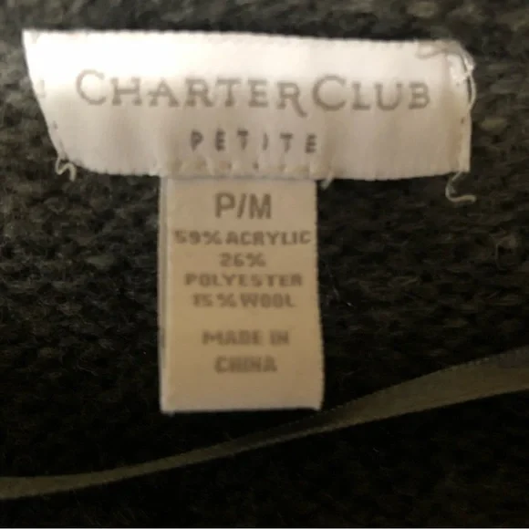 Preloved Charter Club Sweater B30 - Picture 4 of 6